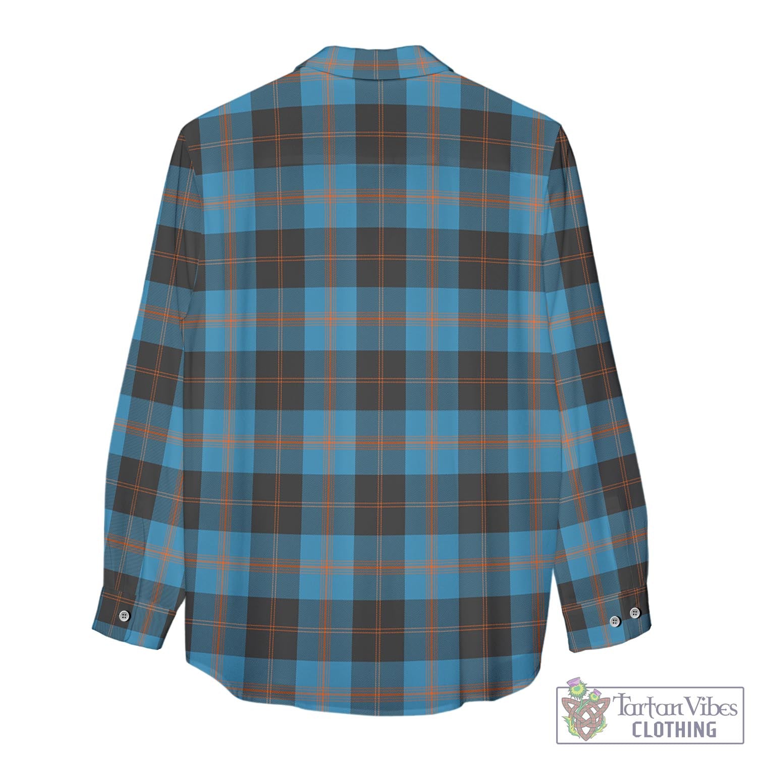 Tartan Vibes Clothing Garden Tartan Womens Casual Shirt with Family Crest