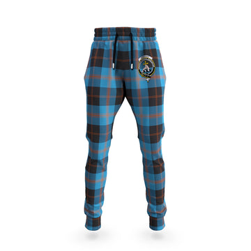 Garden Tartan Joggers Pants with Family Crest