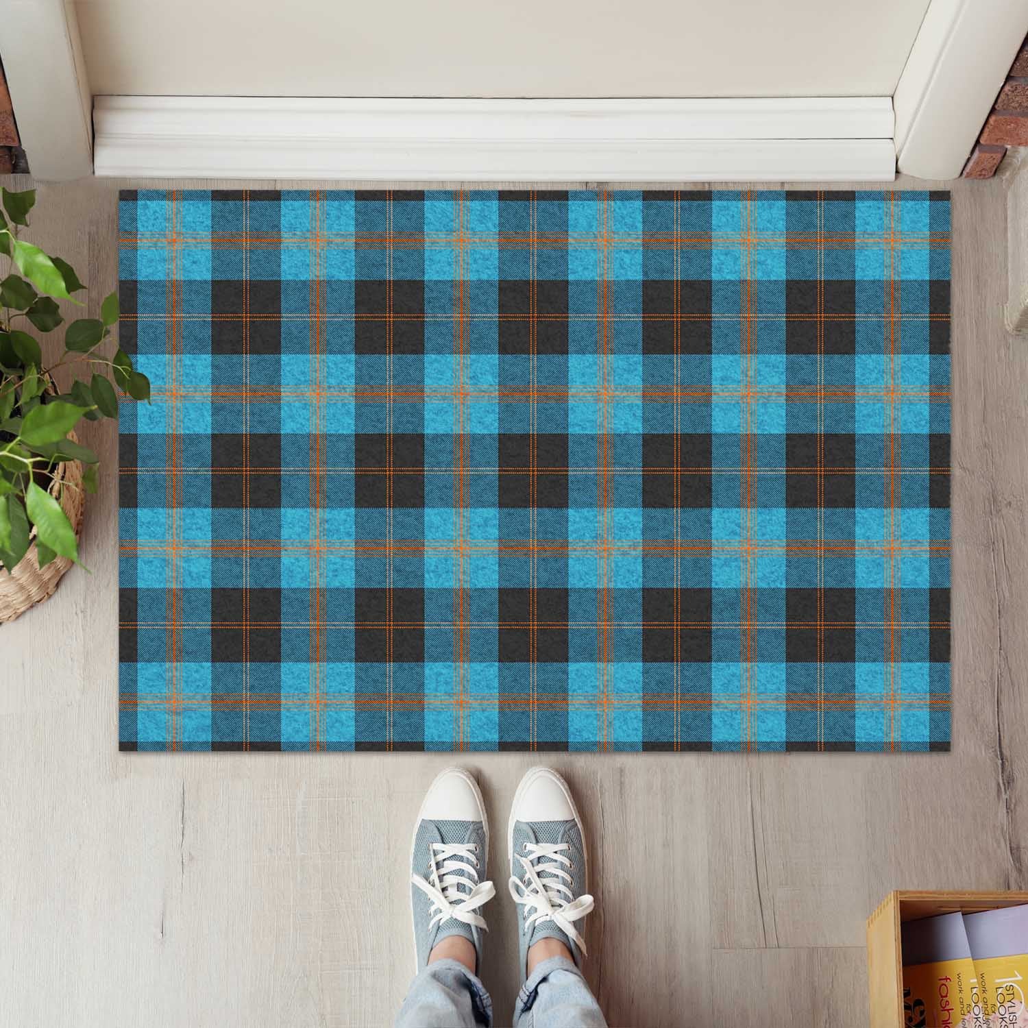 Garden Tartan Door Mat - Tartanvibesclothing