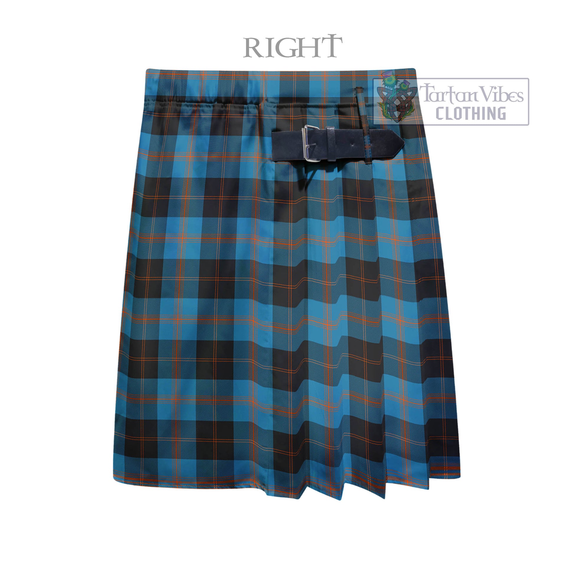 Tartan Vibes Clothing Garden Tartan Men's Pleated Skirt - Fashion Casual Retro Scottish Style