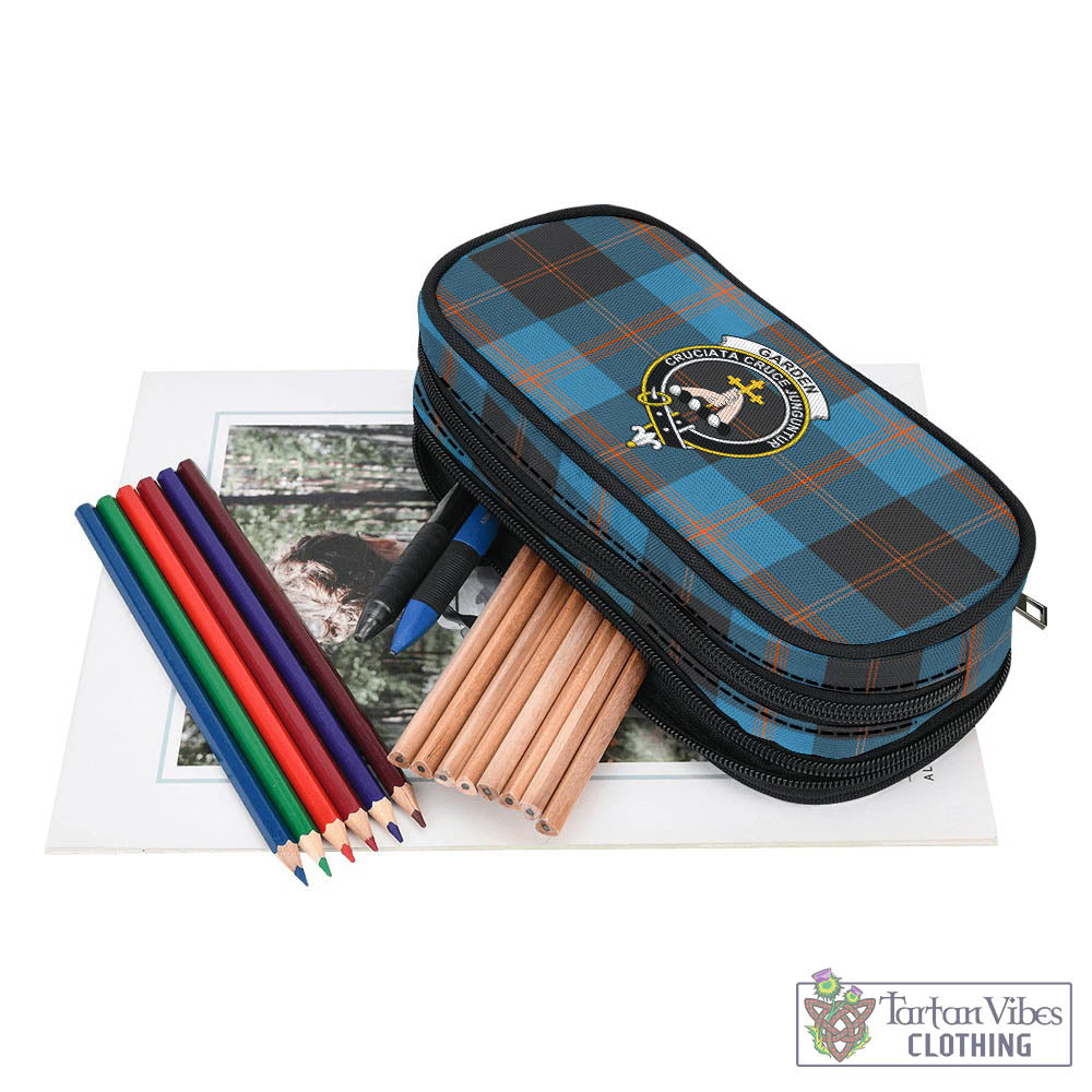 Tartan Vibes Clothing Garden Tartan Pen and Pencil Case with Family Crest