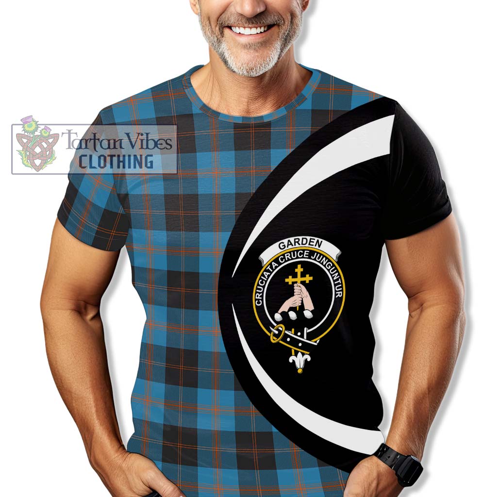 Tartan Vibes Clothing Garden Tartan T-Shirt with Family Crest Circle Style