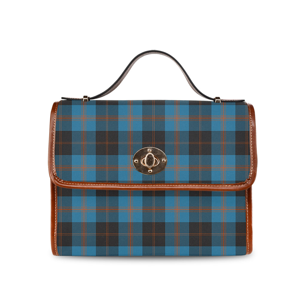 garden-tartan-leather-strap-waterproof-canvas-bag