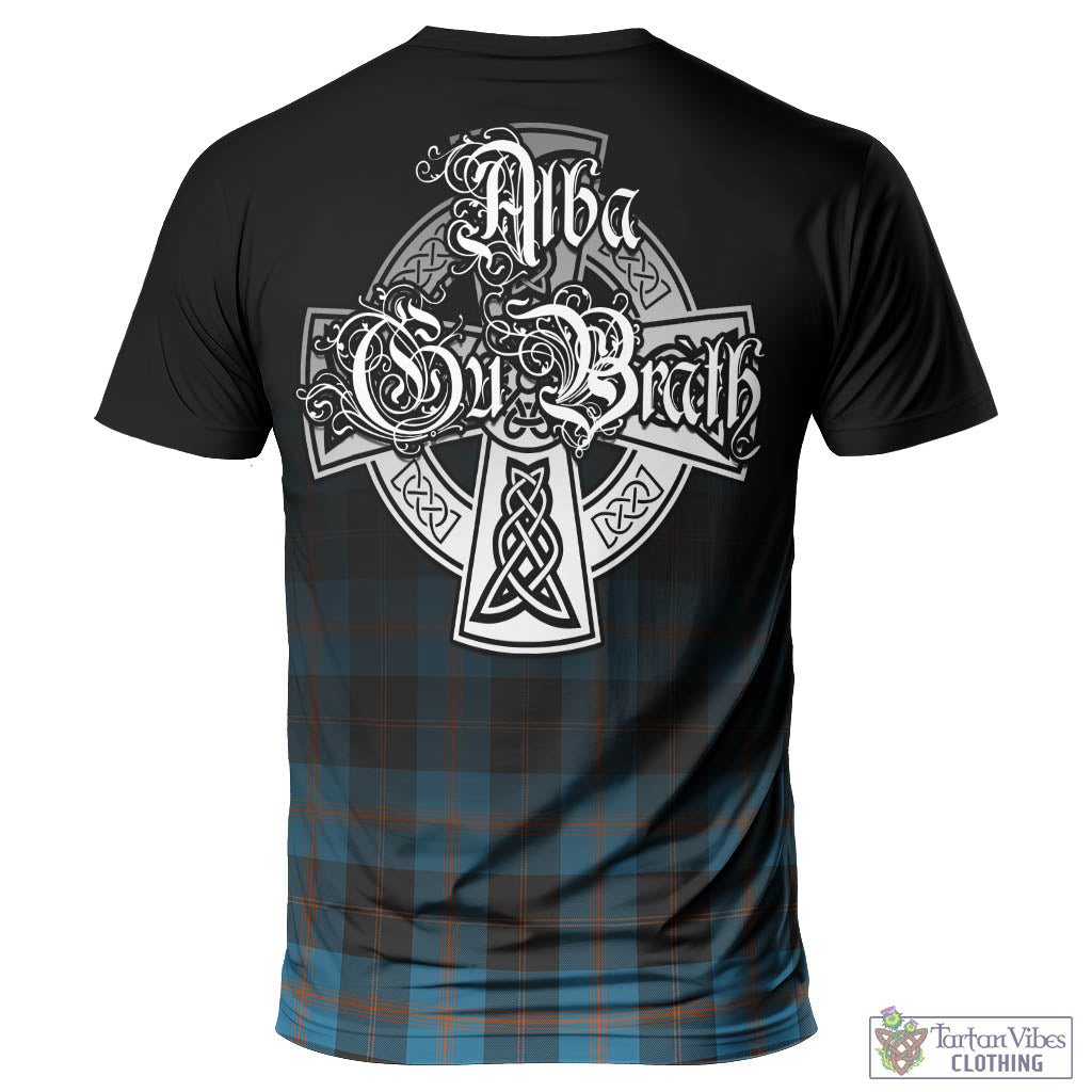 Tartan Vibes Clothing Garden Tartan T-Shirt Featuring Alba Gu Brath Family Crest Celtic Inspired