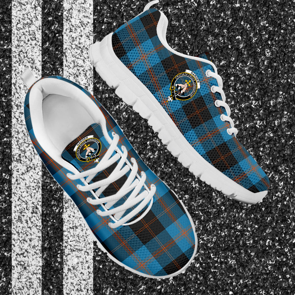 Garden (Gardyne) Tartan Sneakers with Family Crest - Tartan Vibes Clothing