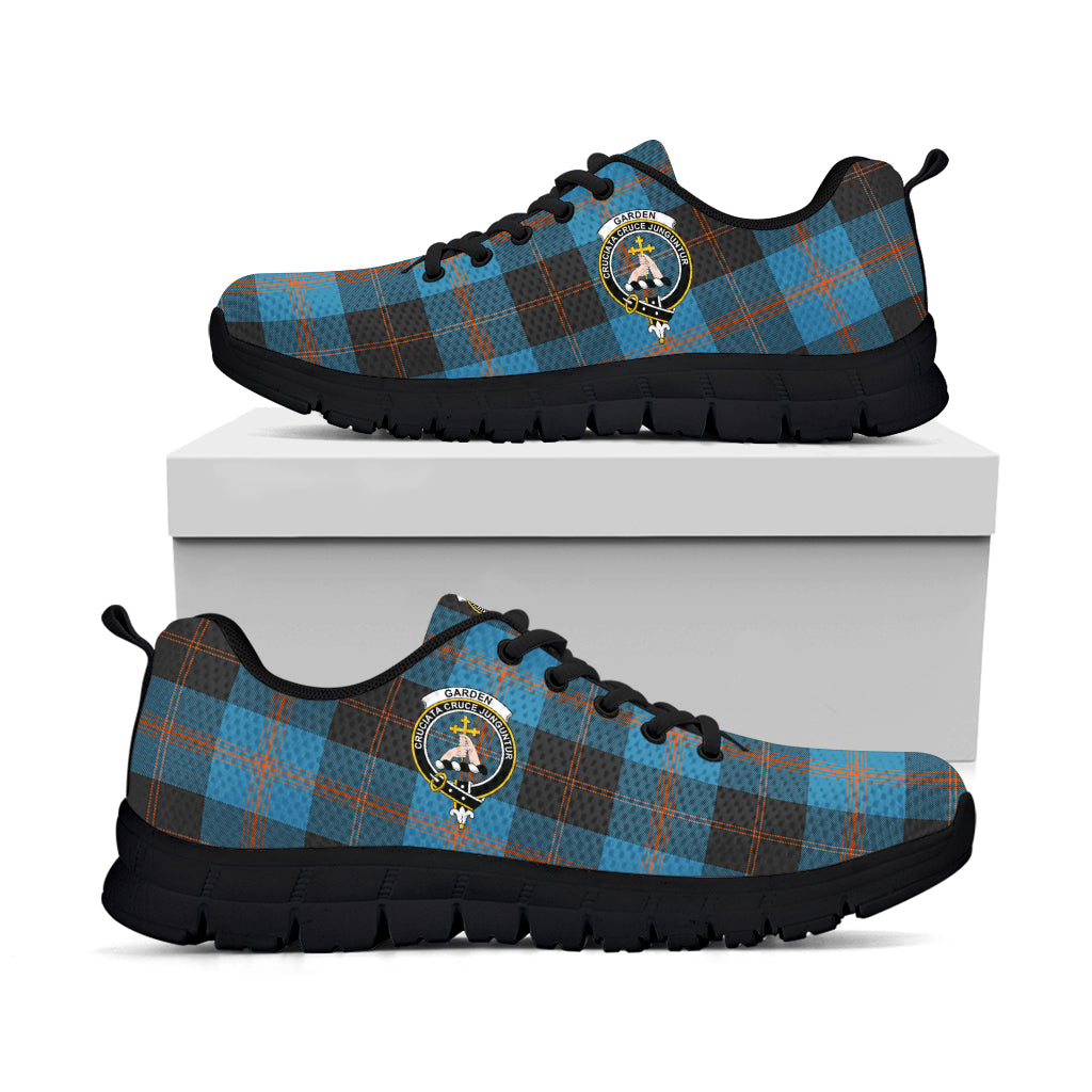 Garden (Gardyne) Tartan Sneakers with Family Crest - Tartan Vibes Clothing