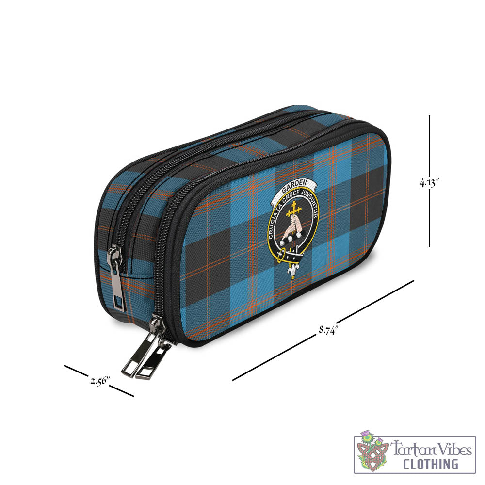 Tartan Vibes Clothing Garden Tartan Pen and Pencil Case with Family Crest