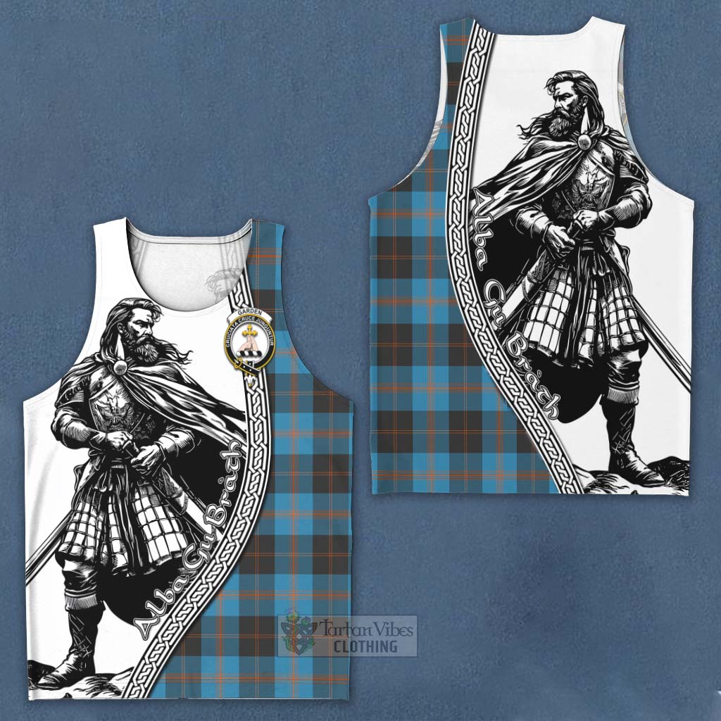 Tartan Vibes Clothing Garden (Gardyne) Tartan Clan Crest Men's Tank Top with Highlander Warrior Celtic Style