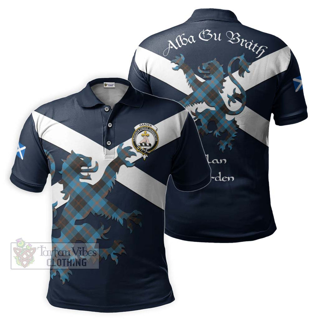 Tartan Vibes Clothing Garden (Gardyne) Tartan Lion Rampant Polo Shirt – Proudly Display Your Heritage with Alba Gu Brath and Clan Name