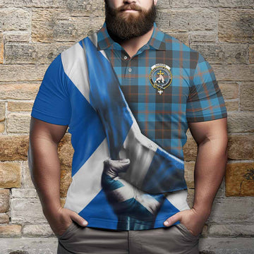 Garden (Gardyne) Tartan Polo Shirt with Family Crest Scotland Patriotic Style