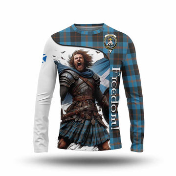 Garden (Gardyne) Crest Tartan Long Sleeve T-Shirt Inspired by the Freedom of Scottish Warrior