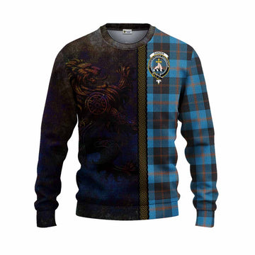 Garden (Gardyne) Tartan Family Crest Knitted Sweater Alba Gu Brath Be Brave Lion Ancient Style Unisex - Tartan Vibes Clothing