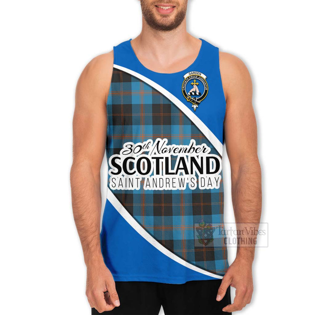 Tartan Vibes Clothing Garden (Gardyne) Family Crest Tartan Men's Tank Top Celebrate Saint Andrew's Day in Style