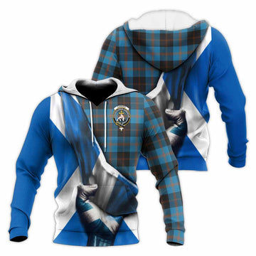 Garden (Gardyne) Tartan Knitted Hoodie with Family Crest Scotland Patriotic Style