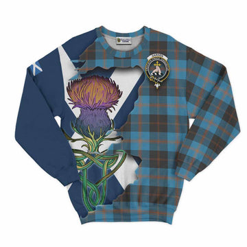 Garden (Gardyne) Tartan Family Crest Sweatshirt Scottish Thistle Celtic Inspired Unisex - Tartan Vibes Clothing
