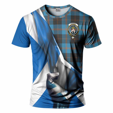 Garden (Gardyne) Tartan T-Shirt with Family Crest Scotland Patriotic Style