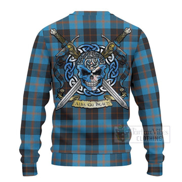 Garden (Gardyne) Tartan Ugly Sweater with Family Crest Celtic Skull Style