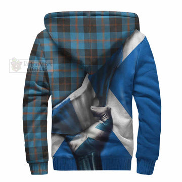 Garden (Gardyne) Tartan Sherpa Hoodie with Family Crest Scotland Patriotic Style