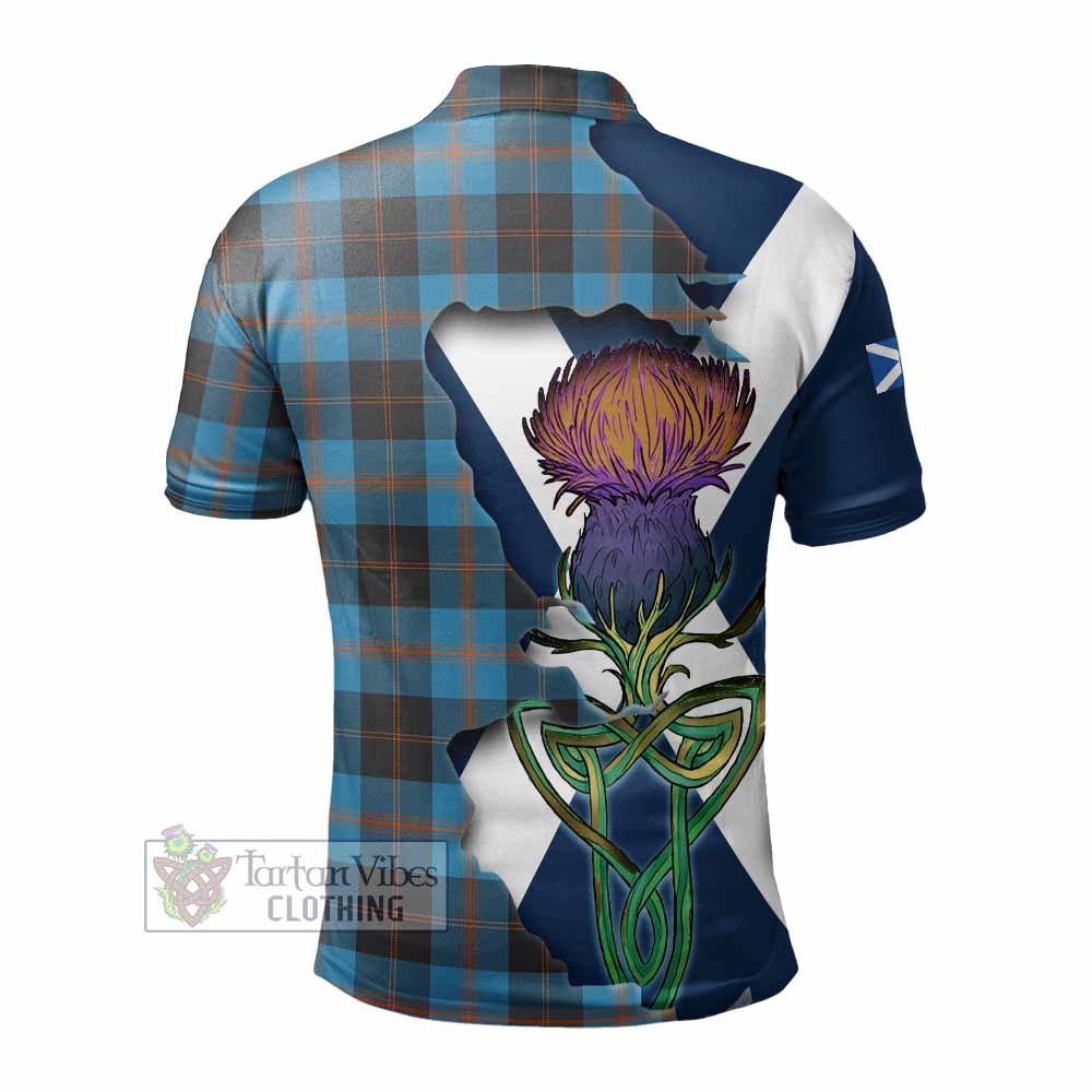 Garden (Gardyne) Tartan Family Crest Polo Shirt Scottish Thistle Celtic Inspired - Tartan Vibes Clothing