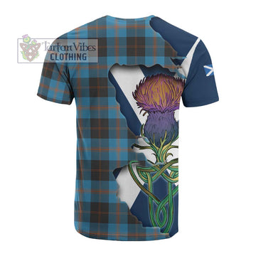 Garden (Gardyne) Tartan Family Crest Cotton T-shirt Scottish Thistle Celtic Inspired - Tartan Vibes Clothing