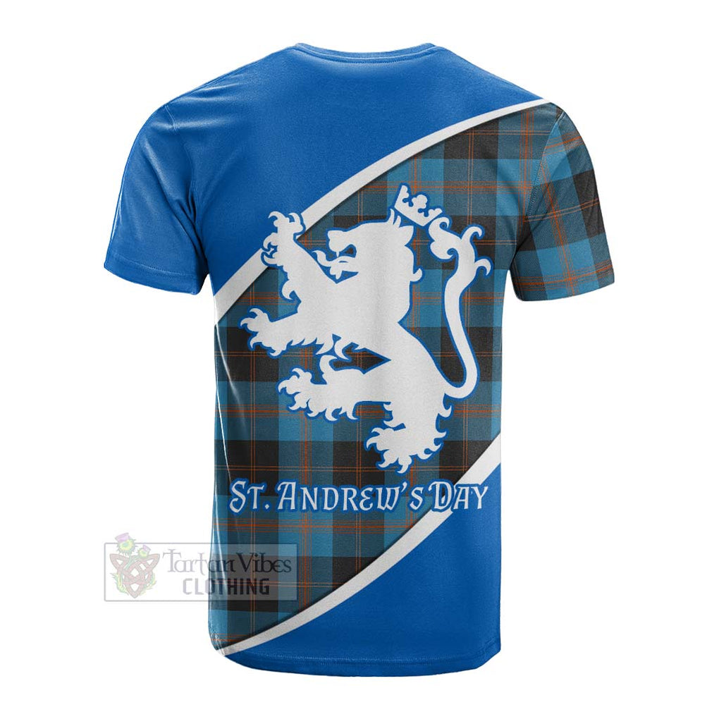 Tartan Vibes Clothing Garden (Gardyne) Family Crest Tartan Cotton T-shirt Celebrate Saint Andrew's Day in Style