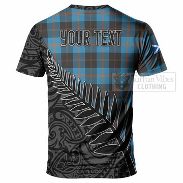 Garden (Gardyne) Crest Tartan T-Shirt with New Zealand Silver Fern Half Style