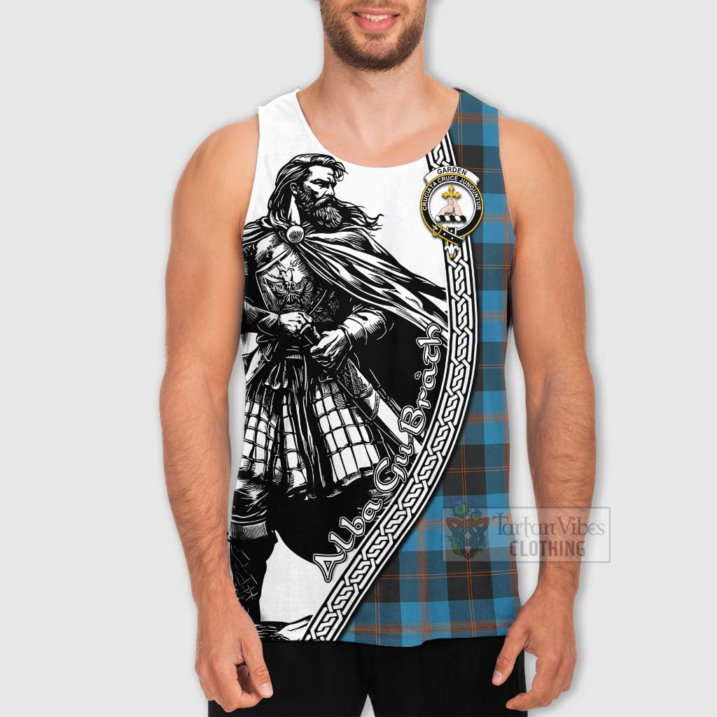 Tartan Vibes Clothing Garden (Gardyne) Tartan Clan Crest Men's Tank Top with Highlander Warrior Celtic Style