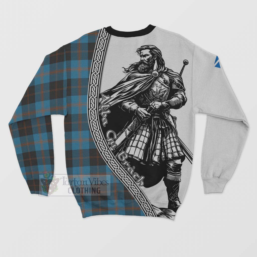 Tartan Vibes Clothing Garden (Gardyne) Tartan Clan Crest Sweatshirt with Highlander Warrior Celtic Style