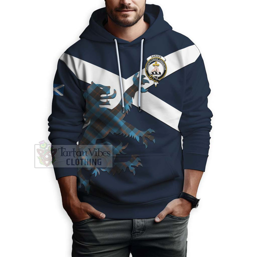 Tartan Vibes Clothing Garden (Gardyne) Tartan Lion Rampant Hoodie – Proudly Display Your Heritage with Alba Gu Brath and Clan Name