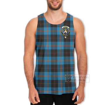 Garden (Gardyne) Tartan Men's Tank Top with Family Crest Celtic Skull Style