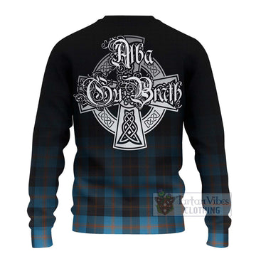 Garden (Gardyne) Tartan Ugly Sweater Featuring Alba Gu Brath Family Crest Celtic Inspired