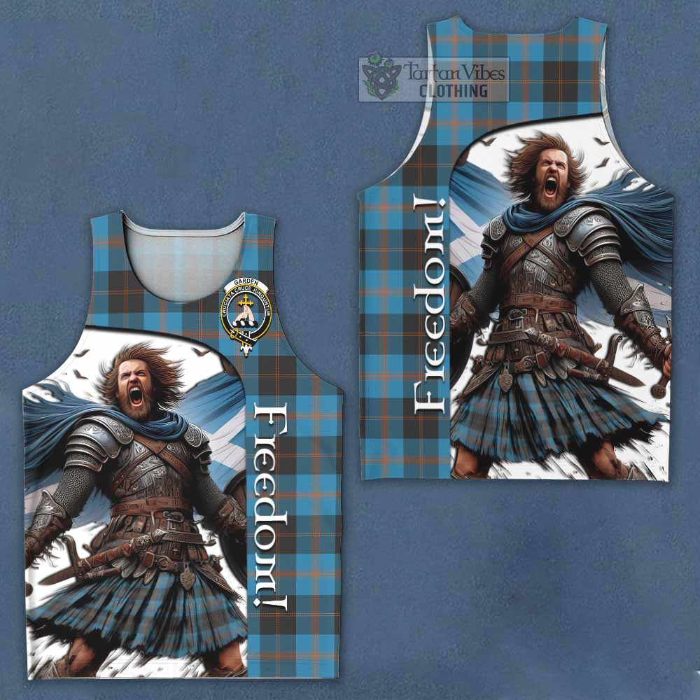 Tartan Vibes Clothing Garden (Gardyne) Crest Tartan Men's Tank Top Inspired by the Freedom of Scottish Warrior