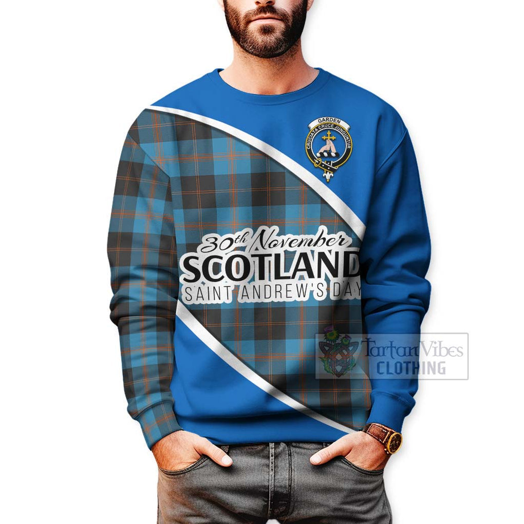 Tartan Vibes Clothing Garden (Gardyne) Family Crest Tartan Sweatshirt Celebrate Saint Andrew's Day in Style