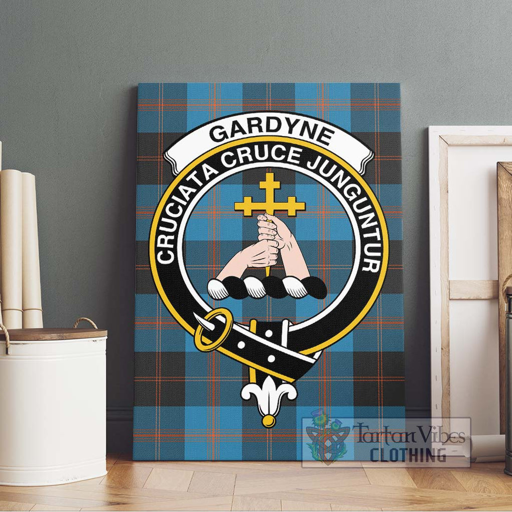 Gardyne Tartan Canvas Print Wall Art with Family Crest Without Frame - Tartan Vibes Clothing