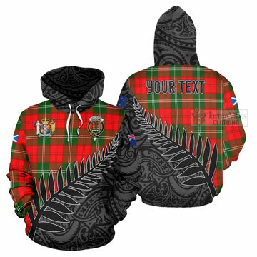 Gartshore Crest Tartan Hoodie with New Zealand Silver Fern Half Style