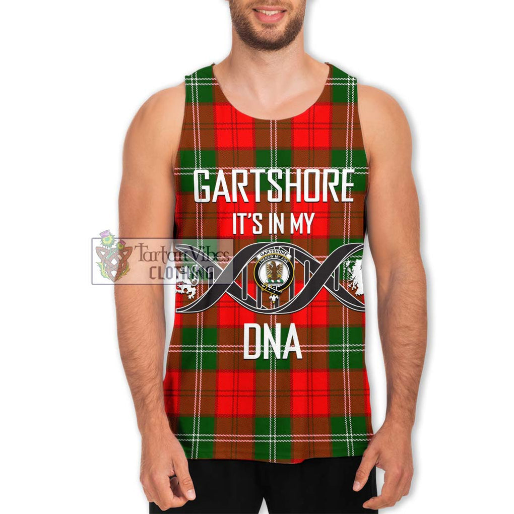 Gartshore Tartan Men's Tank Top with Family Crest DNA In Me Style Men - Tartanvibesclothing Shop