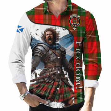 Gartshore Crest Tartan Long Sleeve Button Shirt Inspired by the Freedom of Scottish Warrior