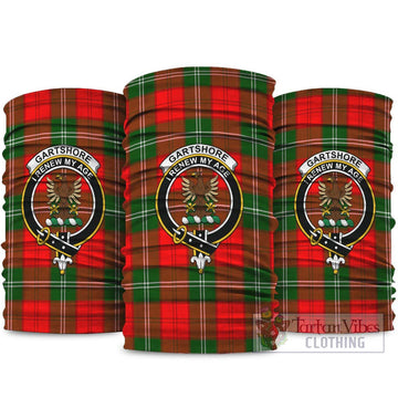 Gartshore Tartan Neck Gaiters, Tartan Bandanas, Tartan Head Band with Family Crest