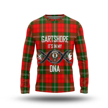 Gartshore Tartan Long Sleeve T-Shirt with Family Crest DNA In Me Style