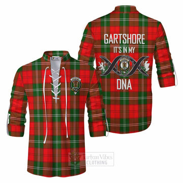 Gartshore Tartan Ghillie Kilt Shirt with Family Crest DNA In Me Style