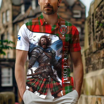 Gartshore Crest Tartan Short Sleeve Button Shirt Inspired by the Freedom of Scottish Warrior