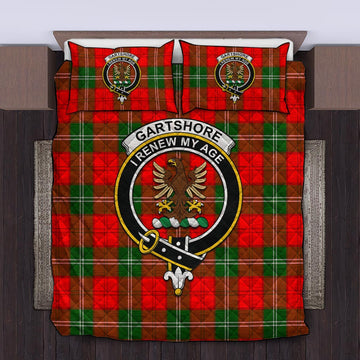 Gartshore Tartan Quilt Bed Set with Family Crest