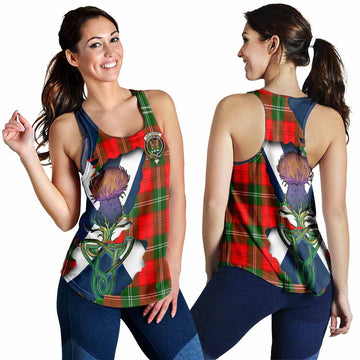 Gartshore Tartan Family Crest Women's Racerback Tanks Scottish Thistle Celtic Inspired 4XL - Tartan Vibes Clothing