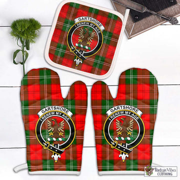 Gartshore Tartan Combo Oven Mitt & Pot-Holder with Family Crest