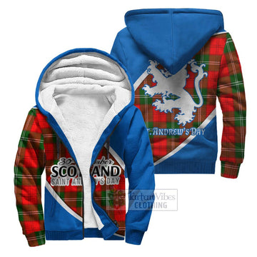 Gartshore Family Crest Tartan Sherpa Hoodie Celebrate Saint Andrew's Day in Style