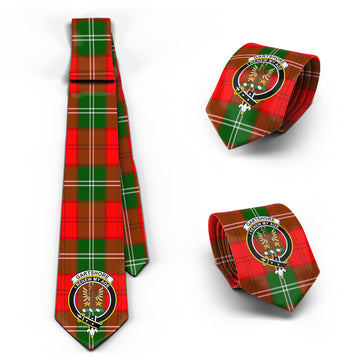 Gartshore Tartan Classic Necktie with Family Crest