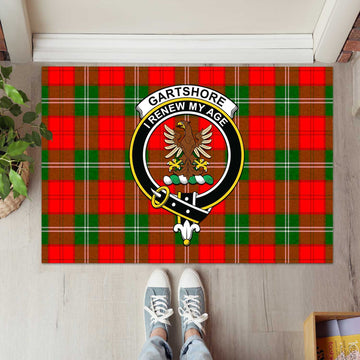 Gartshore Tartan Door Mat with Family Crest