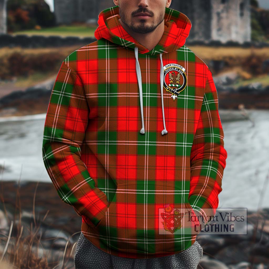 Tartan Vibes Clothing Gartshore Tartan Cotton Hoodie with Family Crest