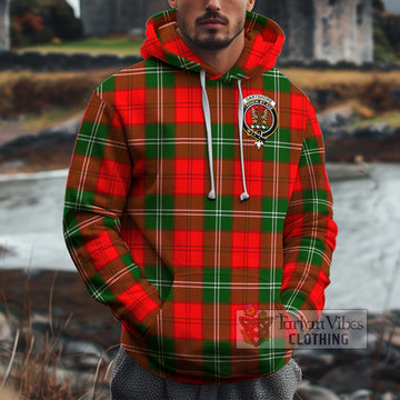 Gartshore Tartan Cotton Hoodie with Family Crest