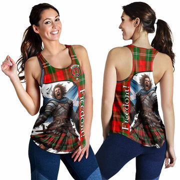 Gartshore Crest Tartan Women's Racerback Tanks Inspired by the Freedom of Scottish Warrior